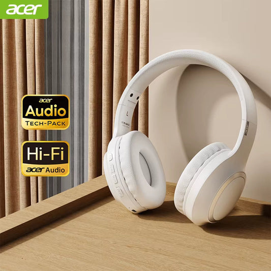 Acer OHR300 Trådlösa Brusreducerande Hörlurar med Hi-Res Spatial Audio och LDAC Bluetooth 5.3 – Över-Ear Headset